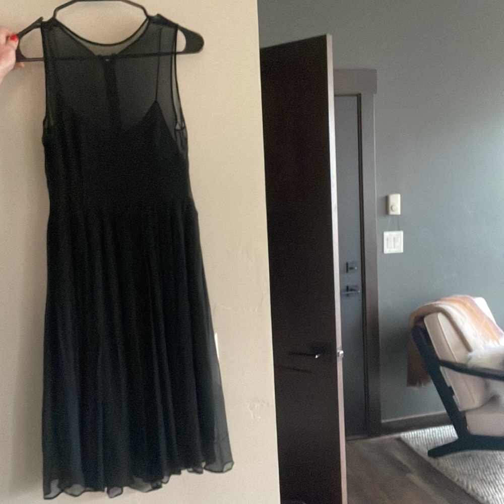 Lance Karesh 100% silk black dress size 6